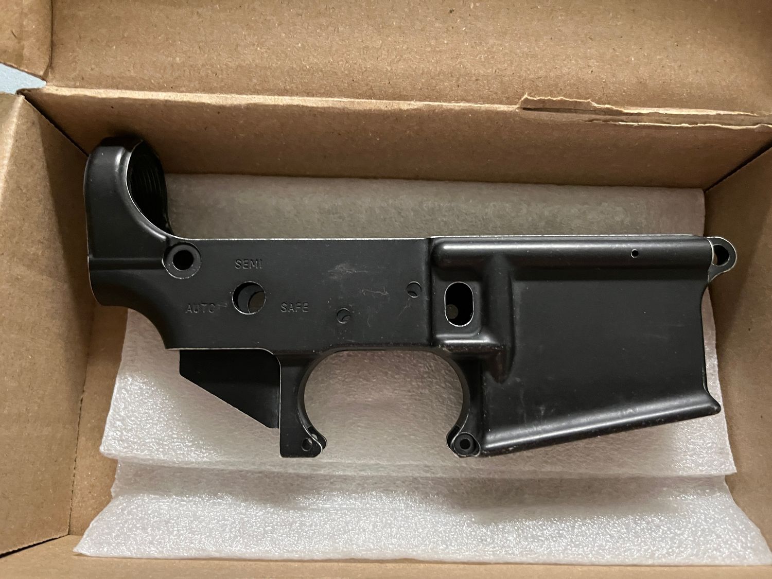 Clone AR15 Lower Receiver - Government Property M4A1 - Weathered Finish (Fixed Mag/CompMag)