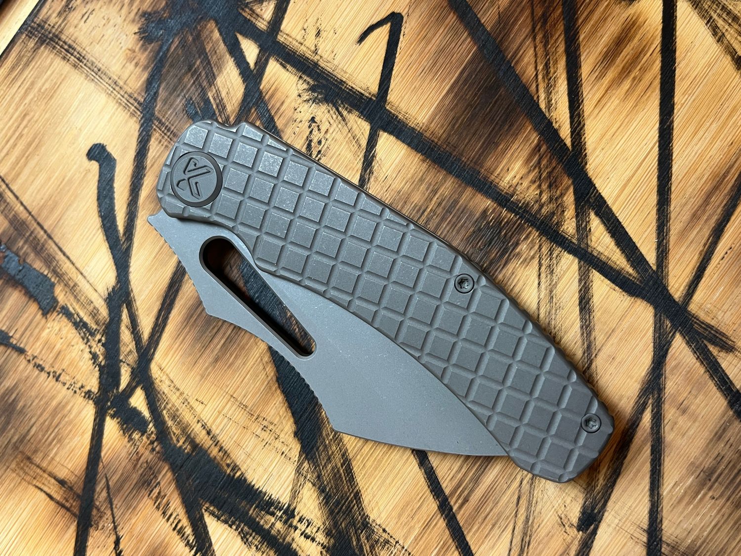 Kubey Sylow Framelock, Dark Stonewash