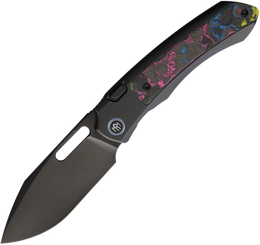 Remette Orca Button Framelock, Titanium with Ultimate Warrior Carbon Fiber Grip