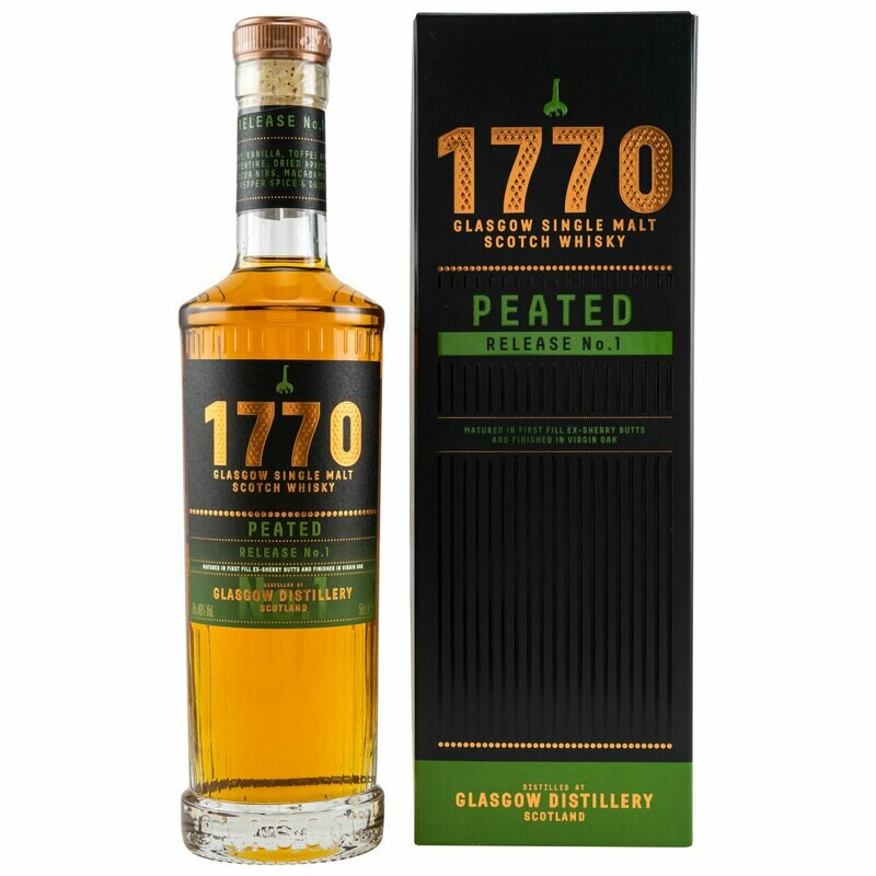 Glasgow Distillery 1770 Peated (Release No. 1) 46.0 &quot;OB&quot; [SAMPLE 2CL]