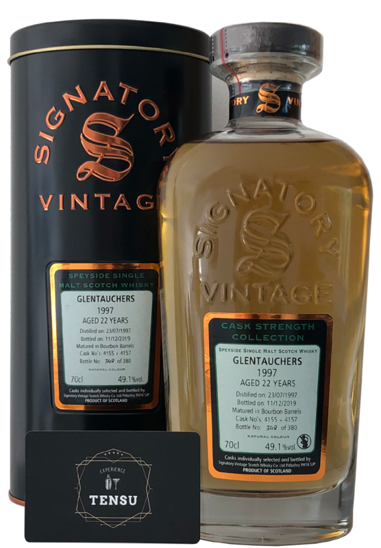 Glentauchers 22Y (1997-2019) Bourbon Barrels 49.1 CSC "Signatory" [SAMPLE 2CL]