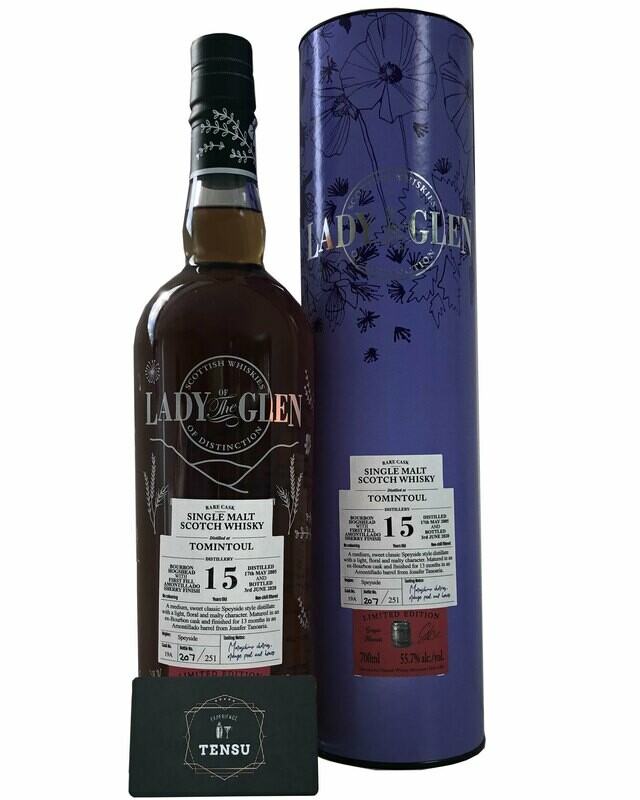 Tomintoul 15Y (2005-2020) Amontillado Sherry Finish 55.7 "Lady of the Glen"