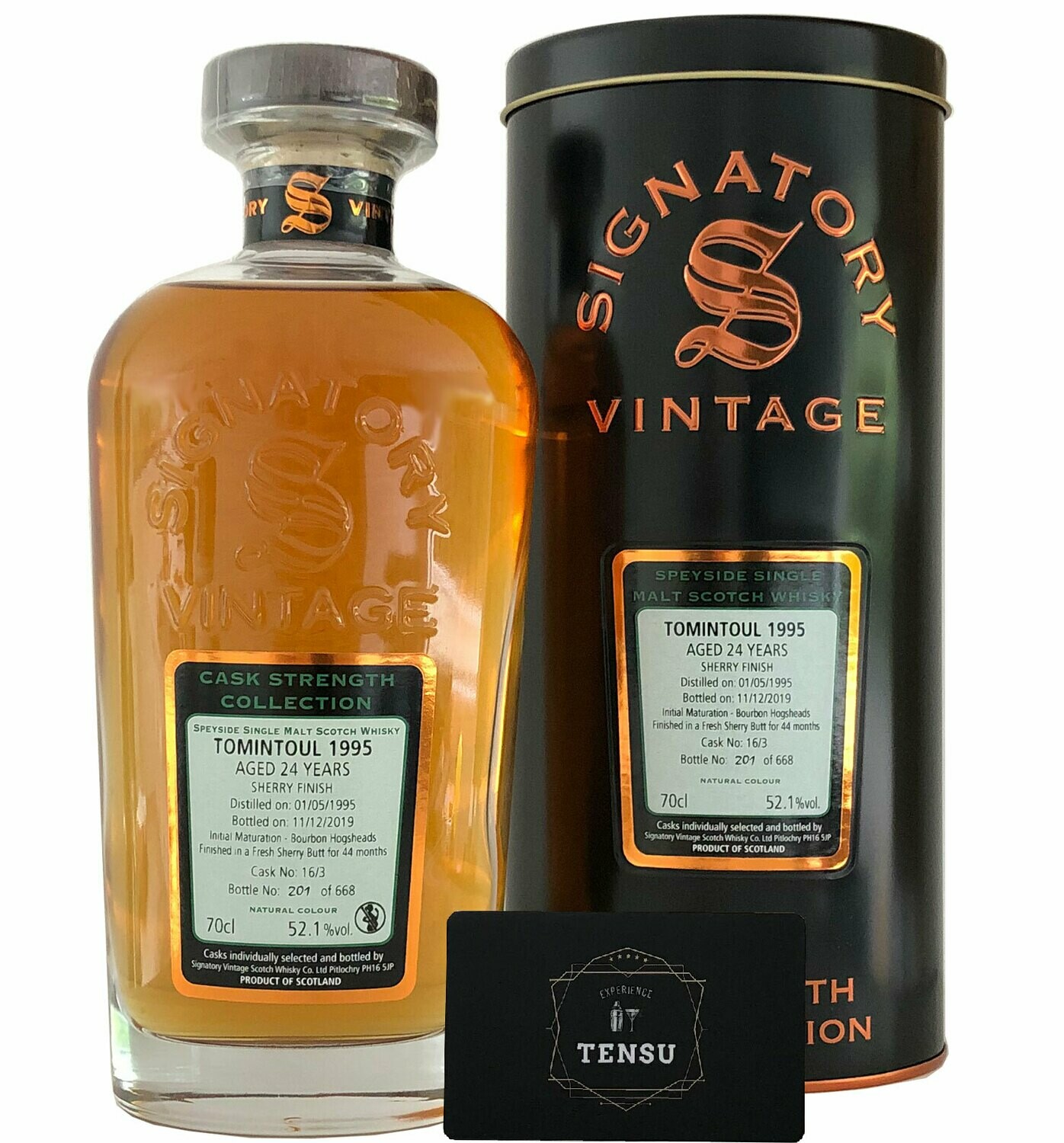 Tomintoul 24Y (1995-2019) 52.1 CSC "Signatory" [SAMPLE 2CL]