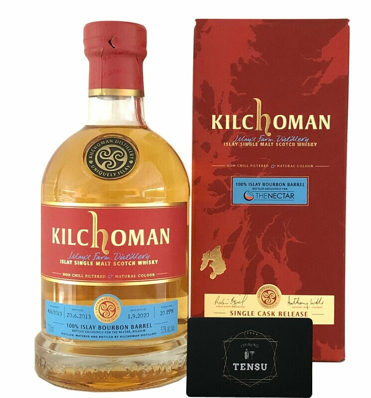 Kilchoman 7Y Single Cask (2013-2020) 100% Bourbon Barrel 53.0 "For The Nectar"