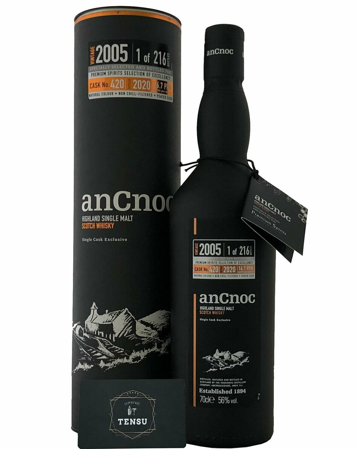 anCnoc 15Y (2005-2020) 56.0 "For Premium Spirits"