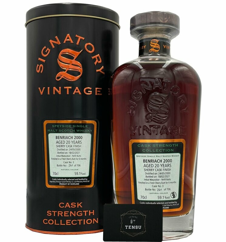 BenRiach 20 Years Old (2000-2021) 59.1 "Signatory"