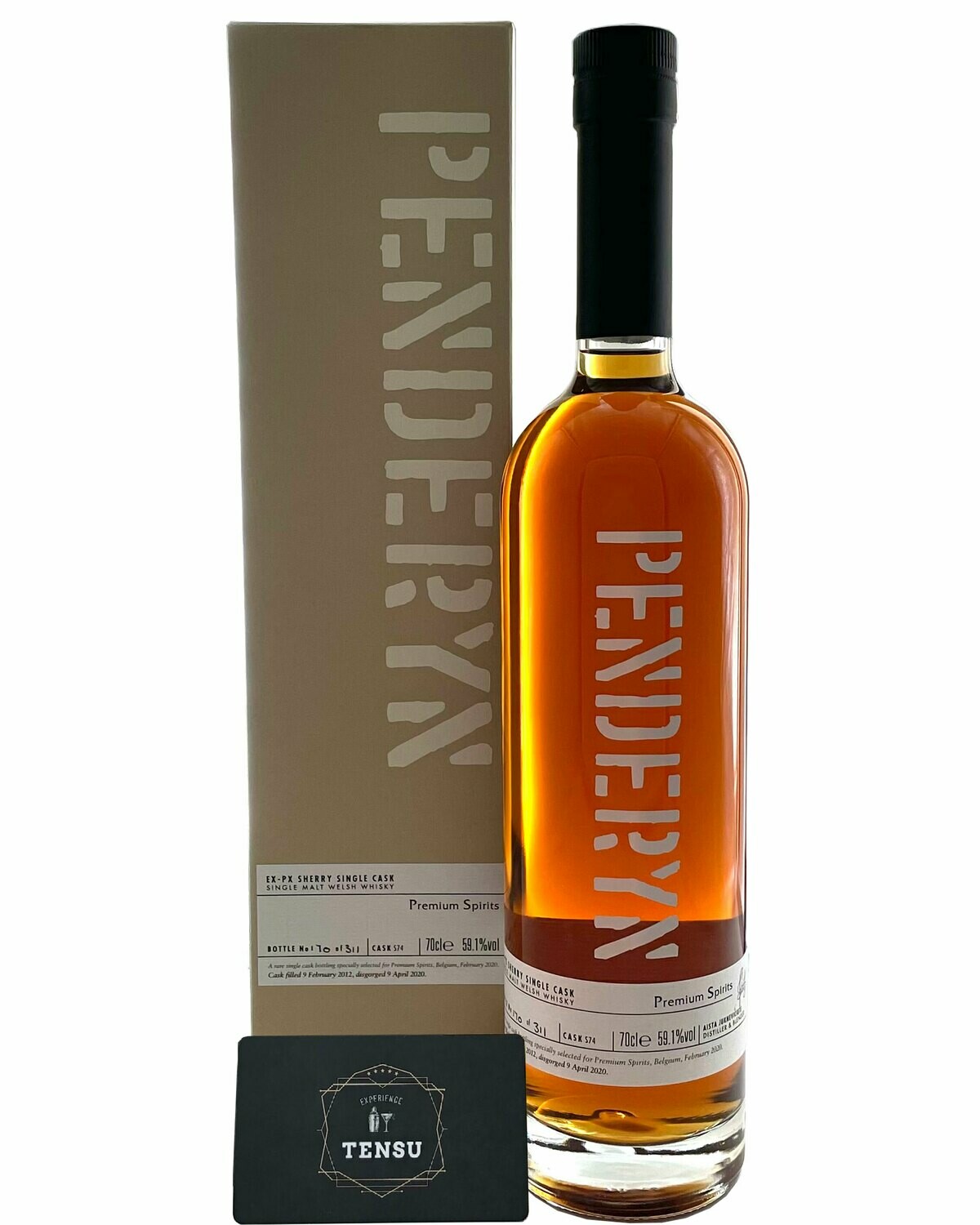 Penderyn 8Y (2012-2020) 59.1 PX Sherry Single Cask "Premium Spirits"