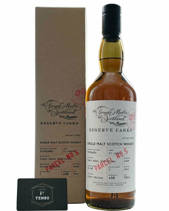 Blair Athol 11Y "Reserve Casks" Parcel No. 5 (2009-2021) 48.0 "Elixir Distillers"