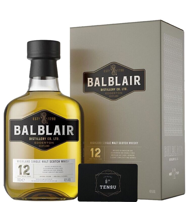 Balblair 12Y (2021) AO Ex-Bourbon &amp; Double-Fired AO Casks 46.0 "OB"