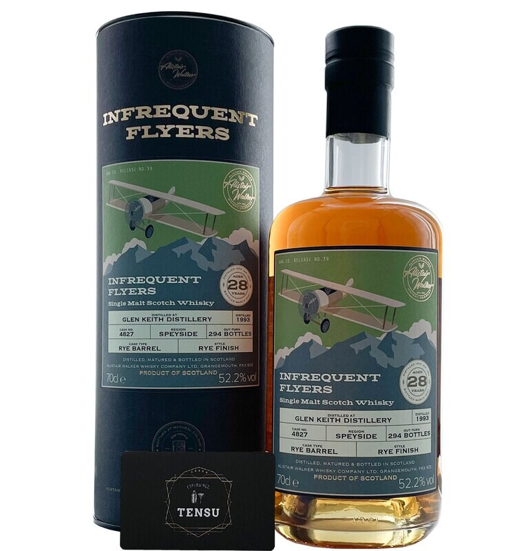Glen Keith 28Y (1993-2021) Rye Barrel 52.2 IFF N°39 "Alistair Walker Whisky Company"