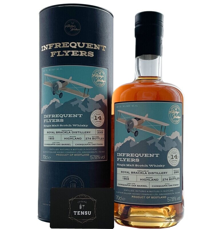 Royal Brackla 14Y (2006-2021) Chinquapin Oak Barrel 57.8 IFF N°41 "Alistair Walker Whisky Company"