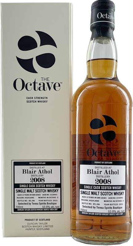 Blair Athol 12Y (2008-2021) The Octave 53.8 "Duncan Taylor/Tensu"