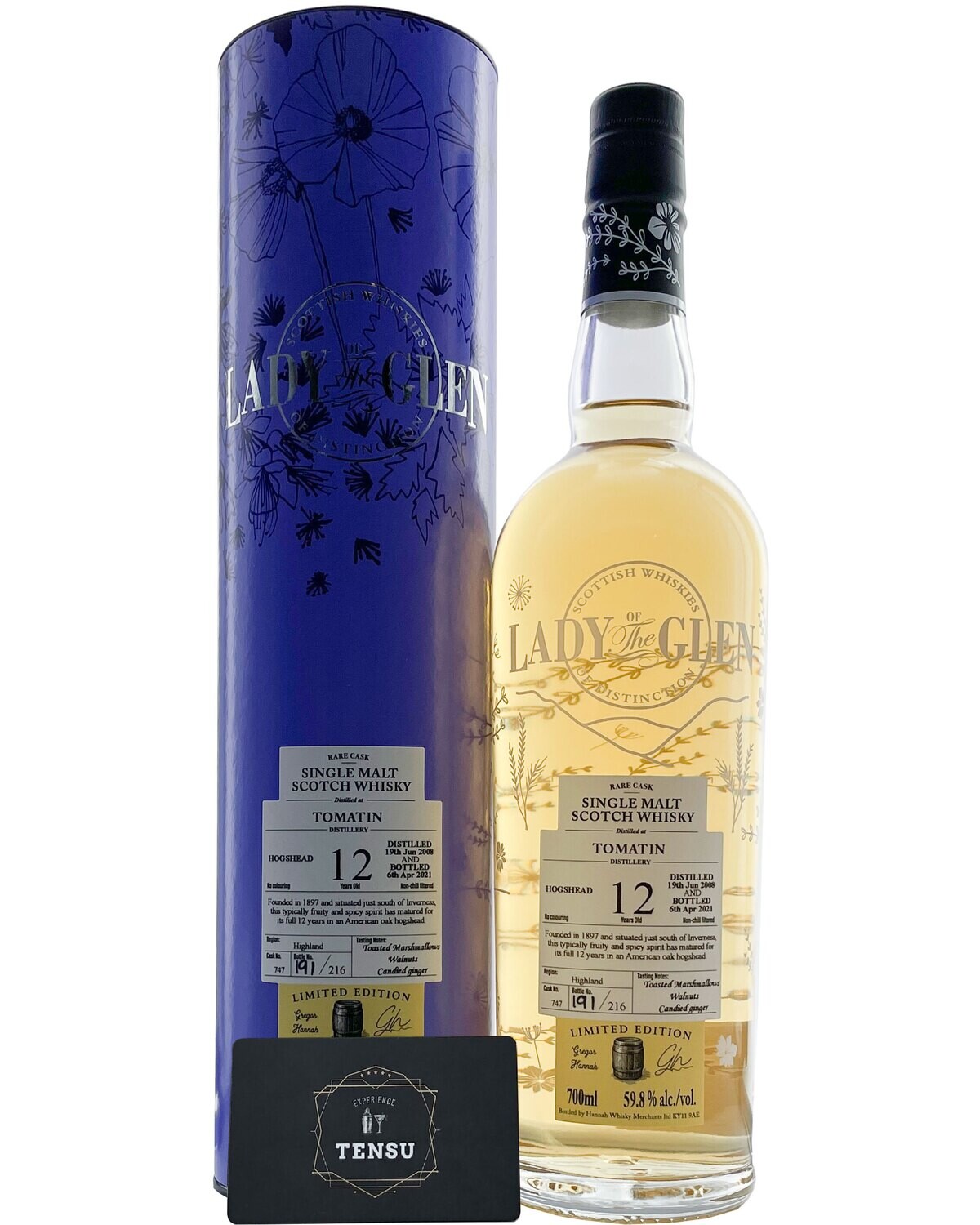 Tomatin 12Y (2008-2021) 59.8 "Lady of the Glen"