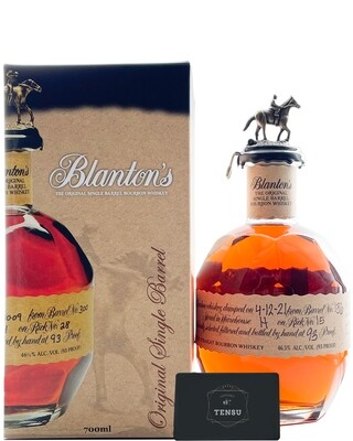 Blanton's The Original Single Barrel Bourbon Whiskey 46.5 "OB"