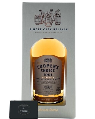 Cambus 30 Years Old (1991-2021) Bourbon Cask 49.5 &quot;Cooper&#39;s Choice&quot;