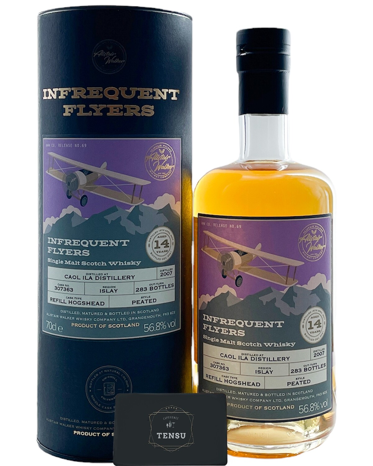 Caol Ila 14Y (2007-2021) 56,8 N°69 &quot;Infrequent Flyers&quot; AWWC