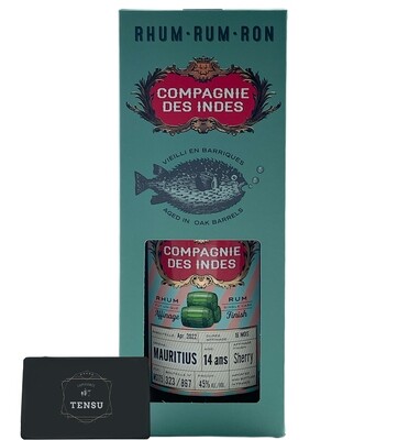 Mauritius 14Y (2022) Oloroso Finish 45.0 &quot;Compagnie Des Indes&quot;