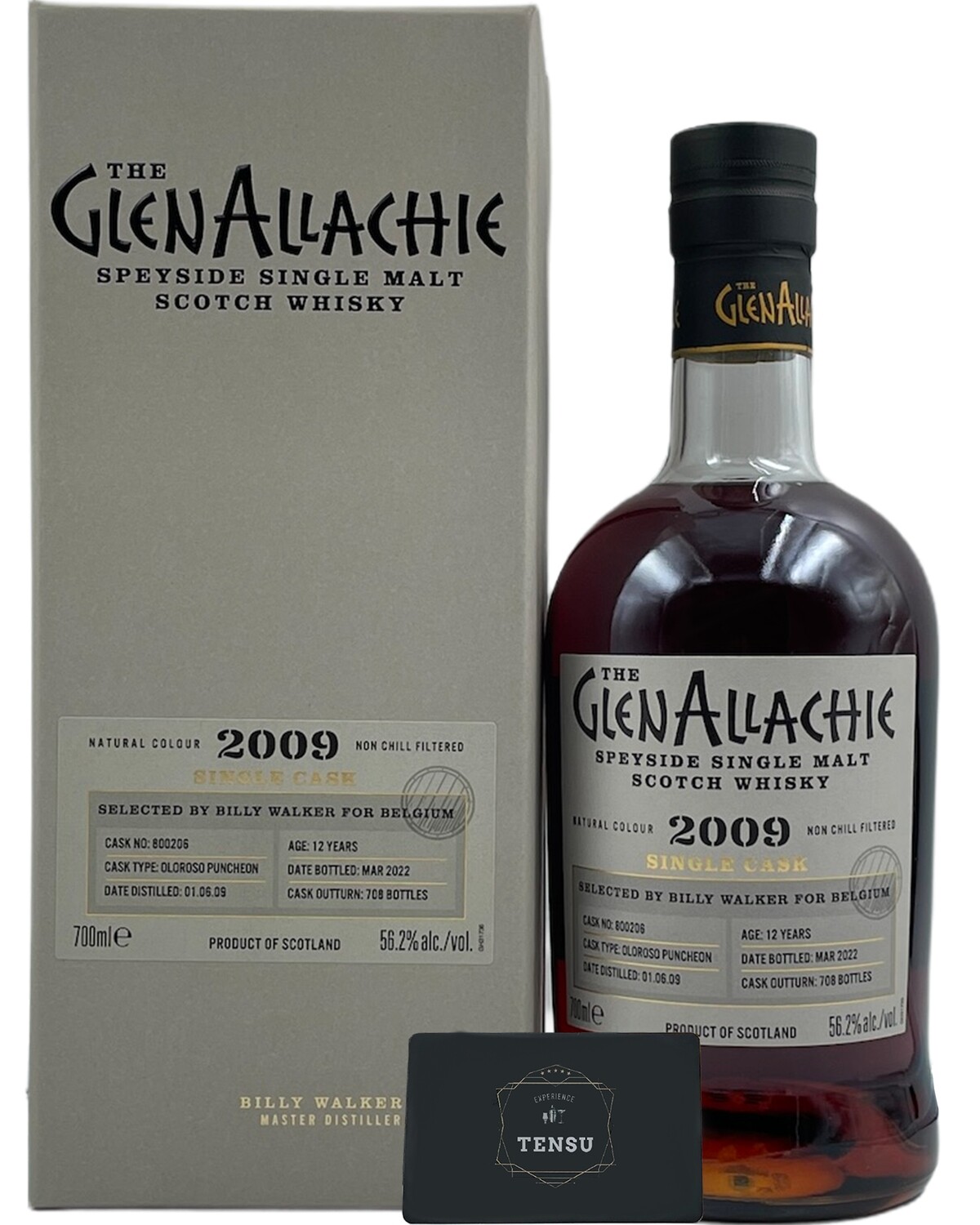 GlenAllachie 12 Years Old (2009-2022) 56.2 "Single Cask For Belgium"