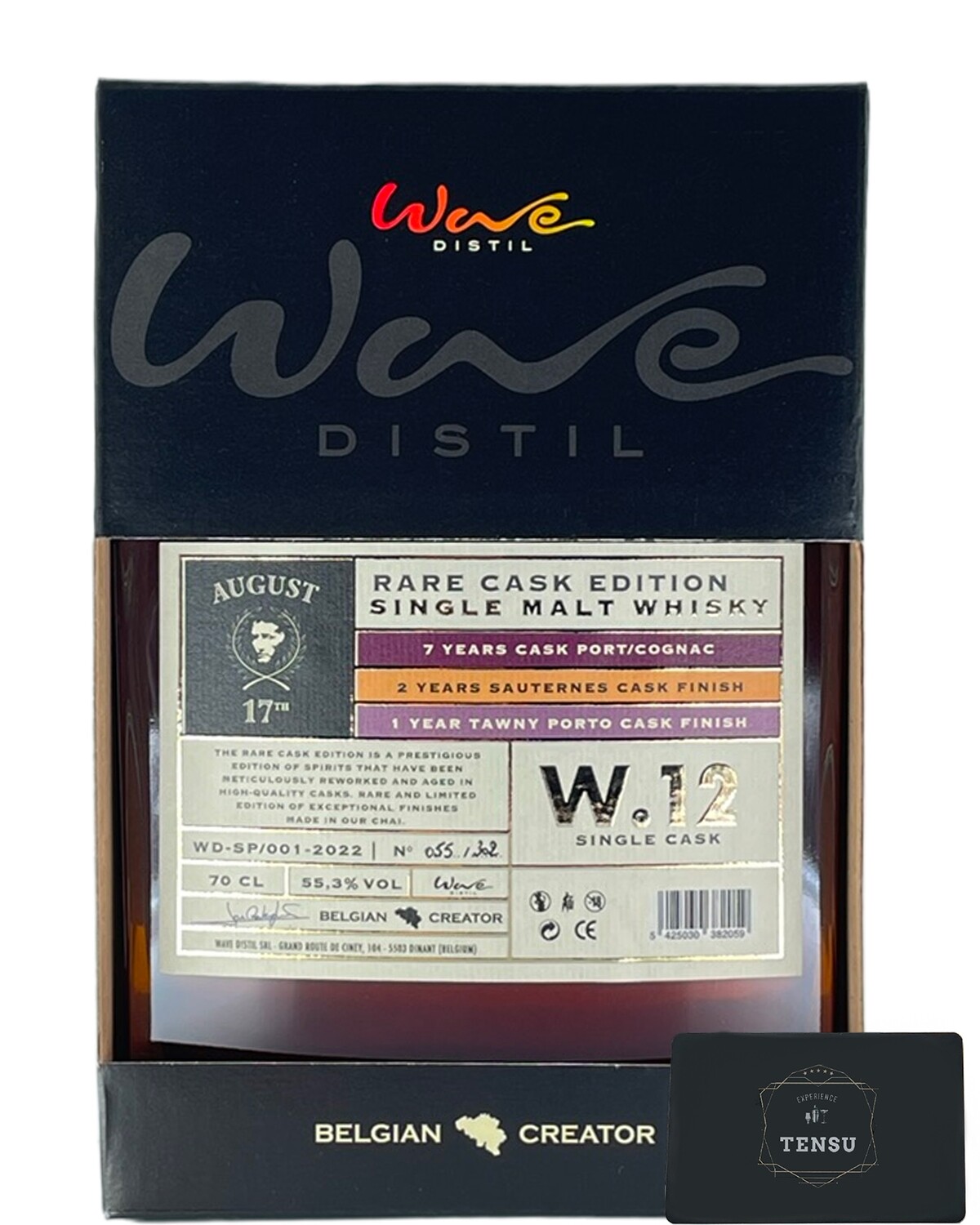 August 17th Rare Cask W12 01 (2022) SC 55.3 "Wave Distil"