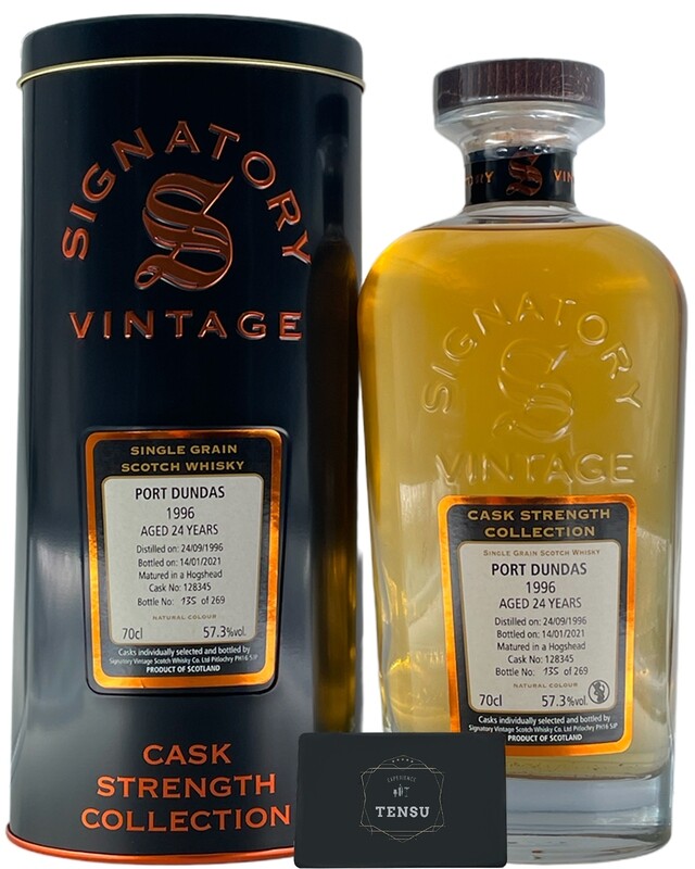 Port Dundas 24Y (1996-2021) Hogshead 57.3 CSC "Signatory" [CLOSED DISTILLERY]