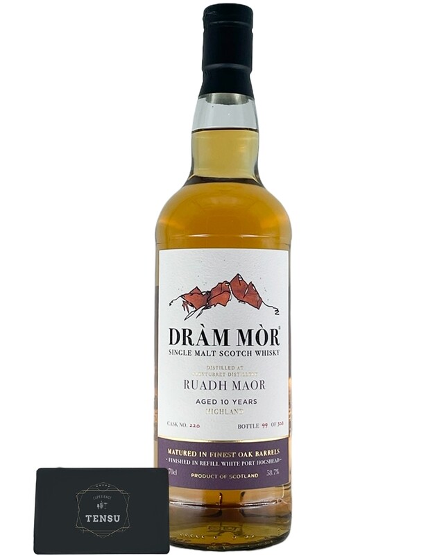 Glenturret 10Y Ruadh Maor (2022) Refill White Port Hogshead 58.7 "Dram Mor"