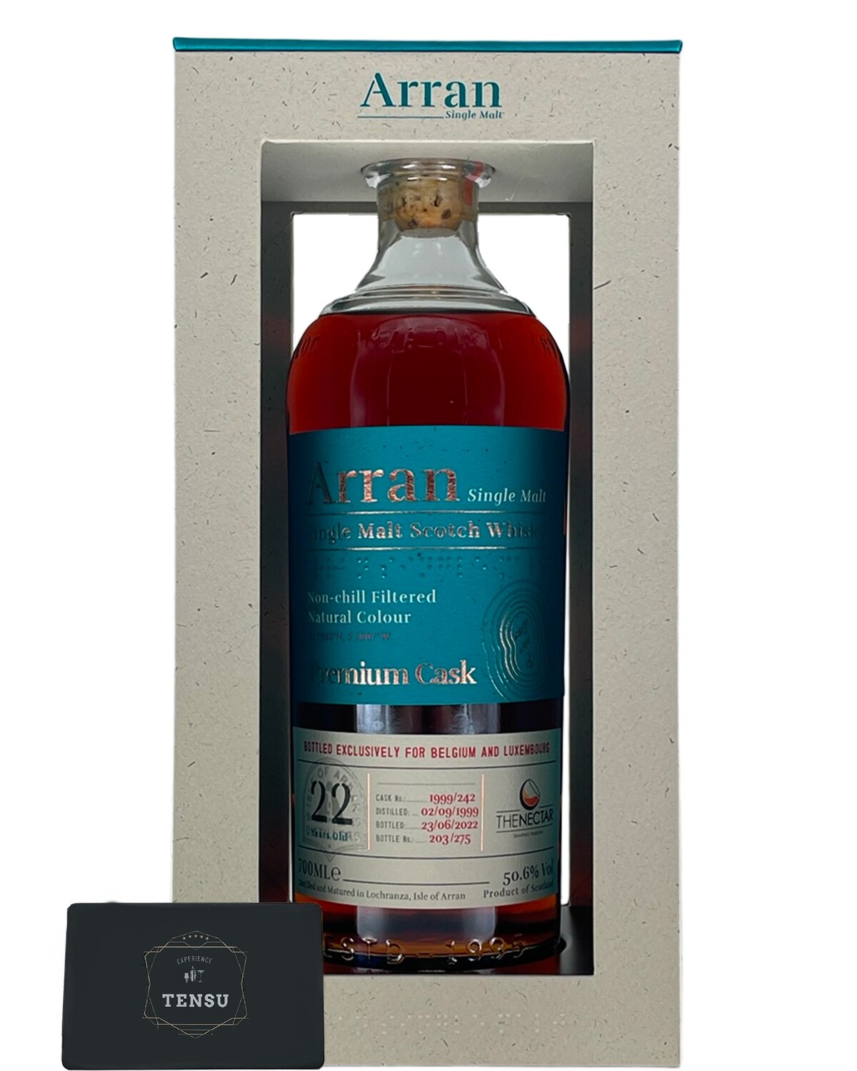 Arran 22 Years Old (1999) 50.6 Single Cask "For the Nectar"
