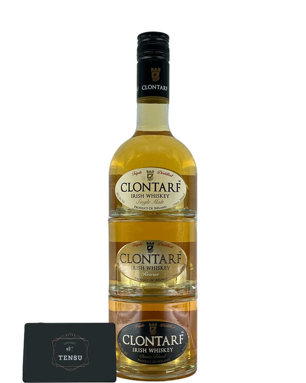 Clontarf Trinity Irish Whiskey - Triple Distilled 3 x 20cl 40.0 "MH"