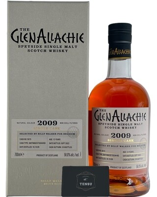 GlenAllachie 12 Years Old (2009-2022) 58.0 &quot;Single Cask For Belgium&quot;