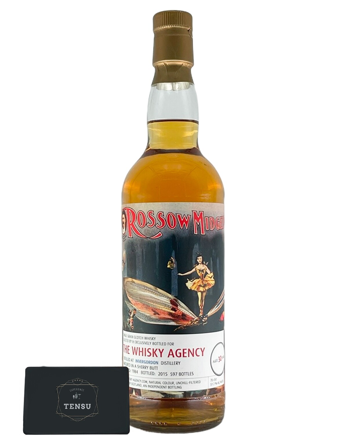 Invergordon 30 Years Old -Circus/Rossow Midget- (1984-2015) 51.7  "The Whisky Agency"