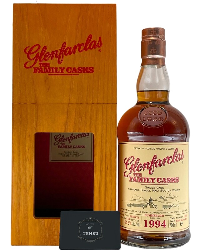 Glenfarclas 27Y The Family Casks Release 21 (1994-2021) Refill Sherry Butt 54.3 "OB"