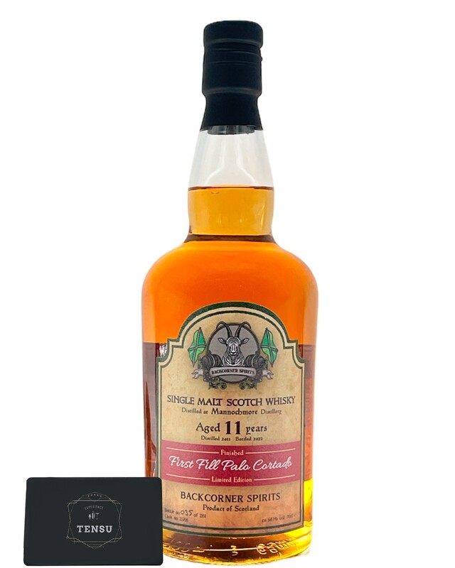 Mannochmore 11Y (2011-2022) 1st Fill Palo Cortado Finish 56.1 "Backcorner Spirits"