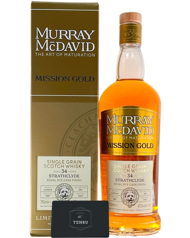 Strathclyde 34Y (1987-2022) Koval Rye Cask Finish 47.2 Mission Gold "Murray McDavid"