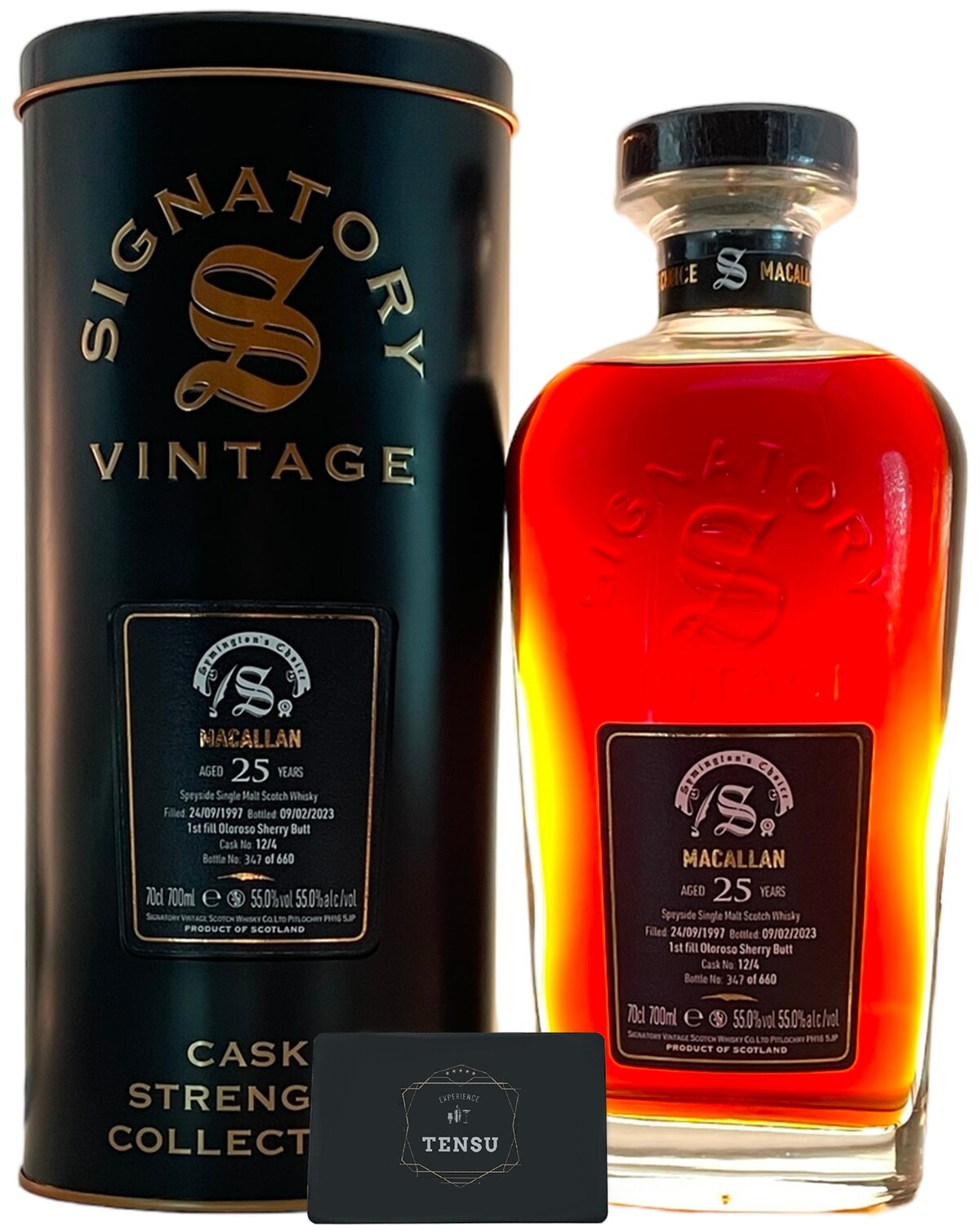 Macallan 25 Years Old (1997-2023) 1st Fill Oloroso Sherry Butt 55.0 CSC "Signatory"