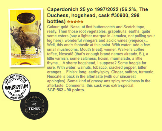 Caperdonich 25Y Game &amp; Wildlife Series (1997-2022) Hogshead 56.2 "The Duchess"