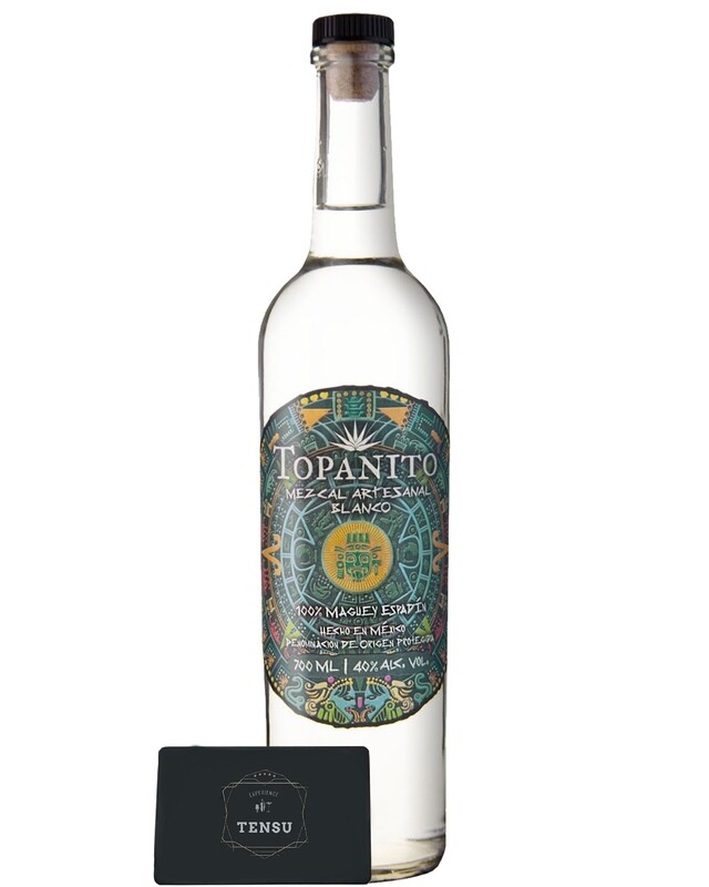 Mezcal Topanito Artesanal Blanco 100% Maguey Espadin DOP 40.0 &quot;OB&quot;