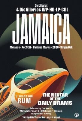 Jamaica 4 Distilleries WP-HD-LP-CDL (2020-2023) Virgin Oak 65.81 Daily Drams "The Nectar"