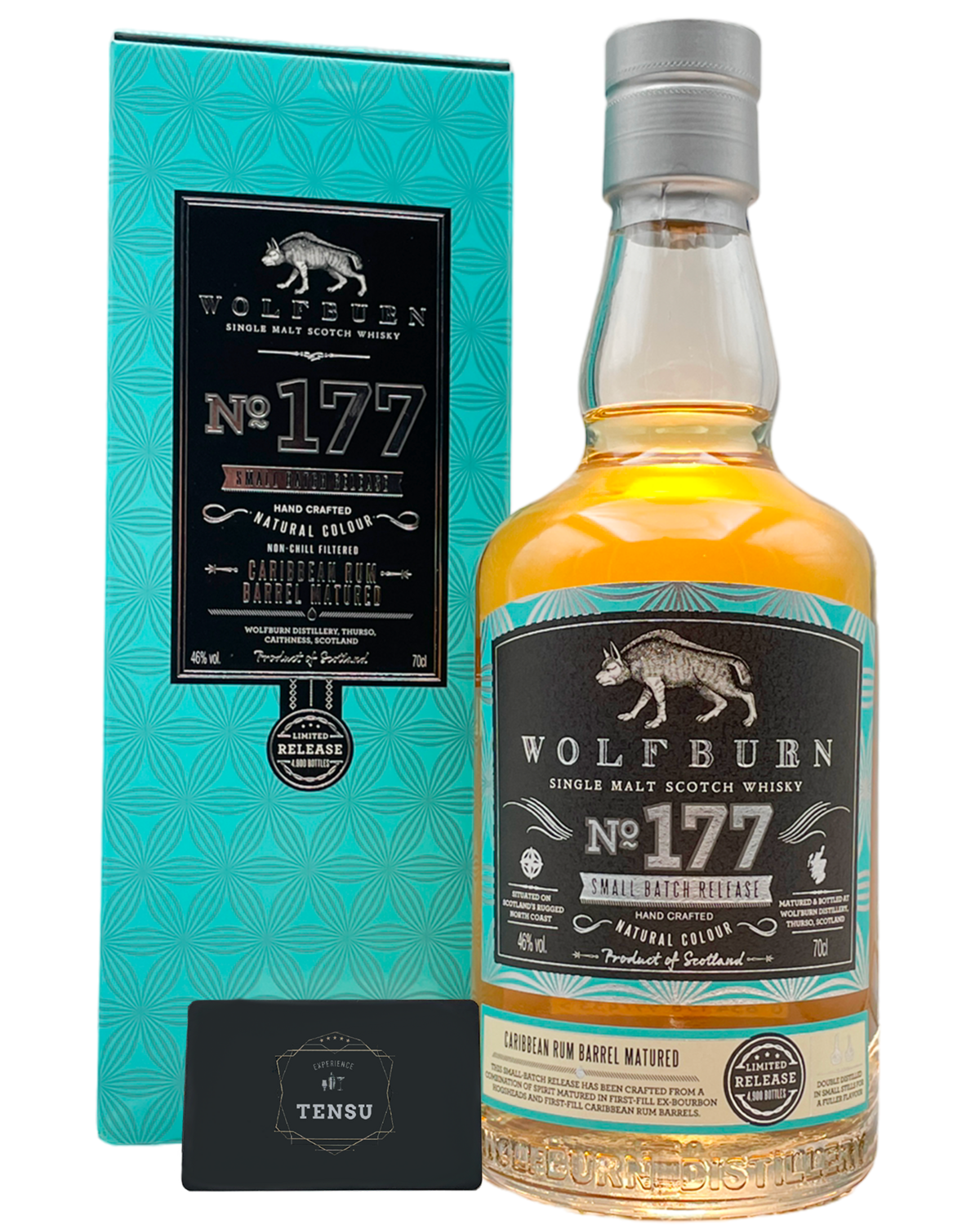Wolfburn Small Batch 177 (2023) 1st Fill Bourbon &amp; 1st Fill Caribbean Rum Casks 46.0 &quot;OB&quot;