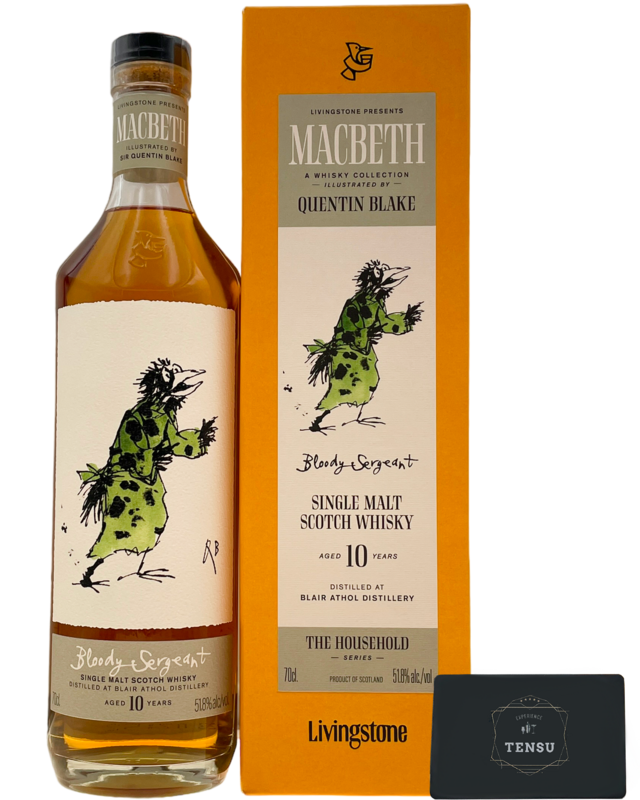 Blair Athol 10Y Bloody Sergeant -MACBETH ACT ONE/THE HOUSEHOLD- (2023) 52.5 &quot;Elixir Distillers&quot;