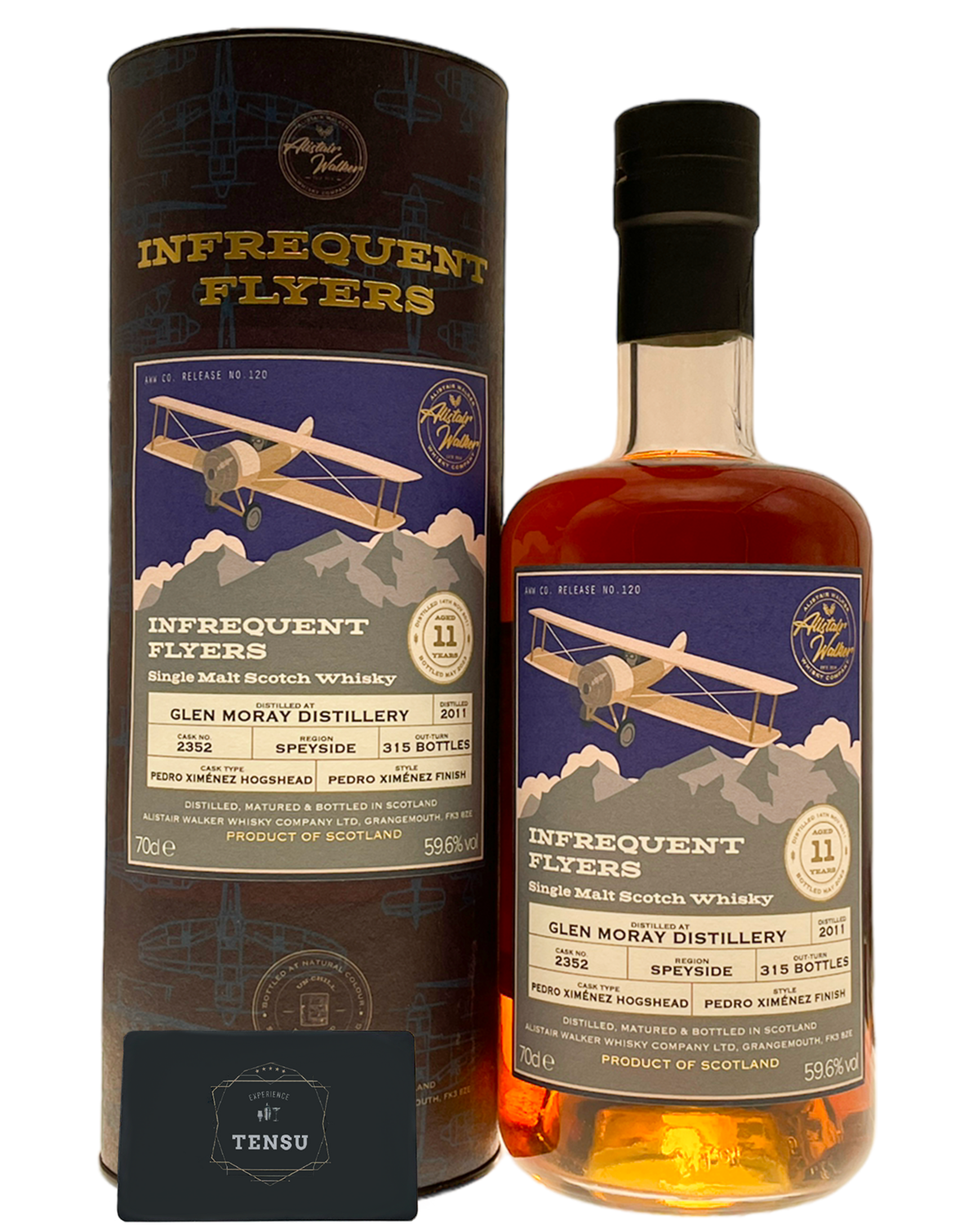 Glen Moray 11Y (2011-2023) PX Hogshead 59.6 N°120 &quot;Infrequent Flyers&quot; AWWC