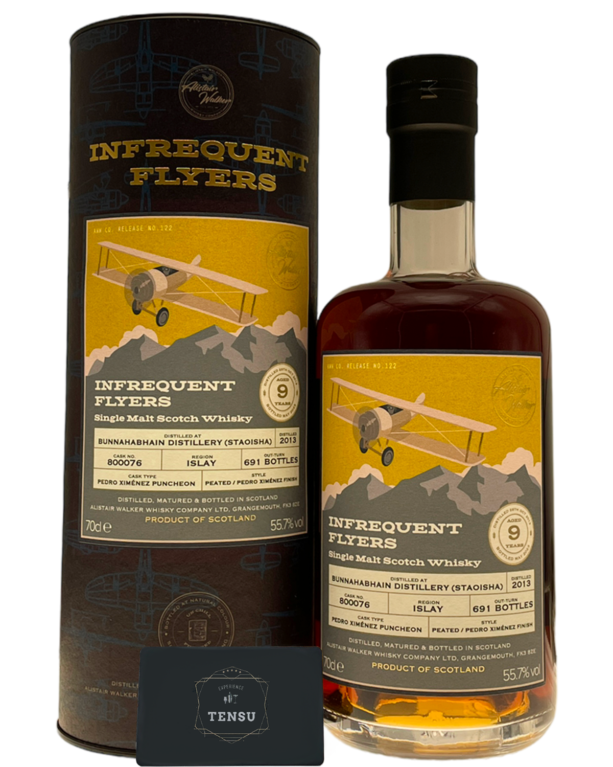 Bunnahabhain 9Y (2013-2023) PX Puncheon 55.7 N°122 &quot;Infrequent Flyers&quot; AWWC