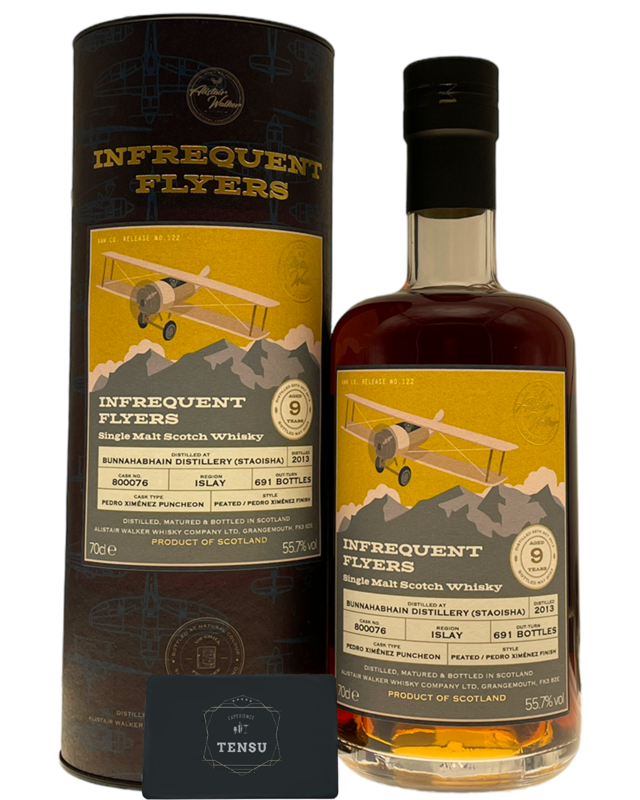 Bunnahabhain 9Y Staoisha (2013-2023) PX Puncheon 55.7 N°122 &quot;Infrequent Flyers&quot; AWWC