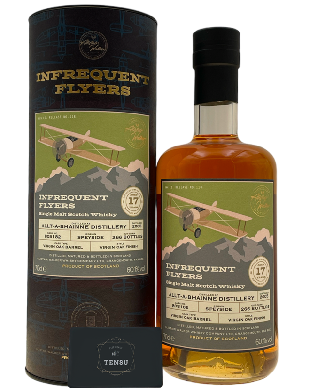 Allt-A-Bhainne 17Y (2005-2023) Virgin Oak Barrel 60.1 N°118 &quot;Infrequent Flyers&quot; AWWC