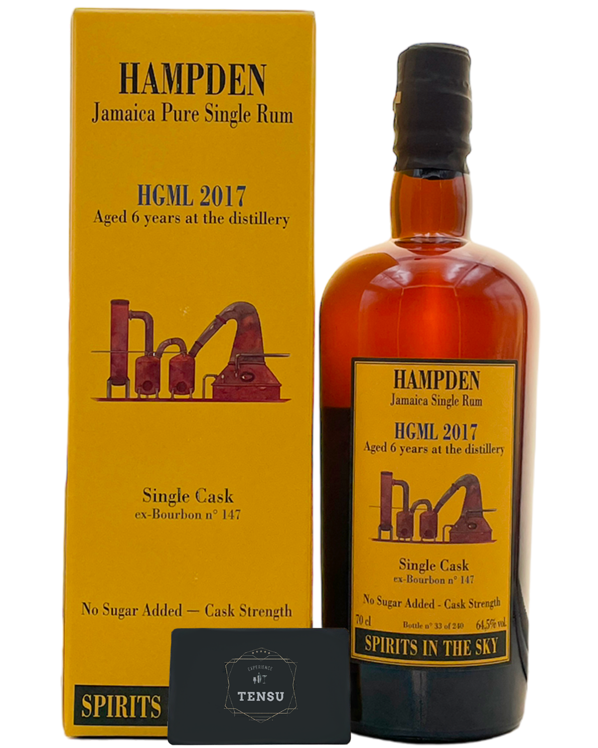Hampden 6 Years Old Vintage 2017 HGML [Spirits In The Sky] Single Ex-Bourbon Cask CS 64.5 "La Maison & Velier"