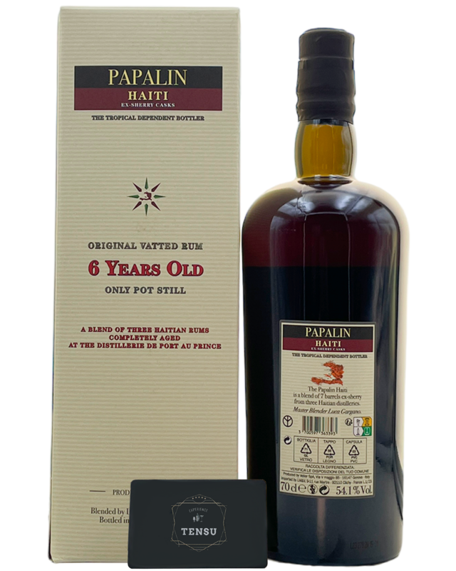 Papalin 6 Years Old (Vatted Rum - Only Pot Still) Ex-Sherry Casks 54.1 "Velier"