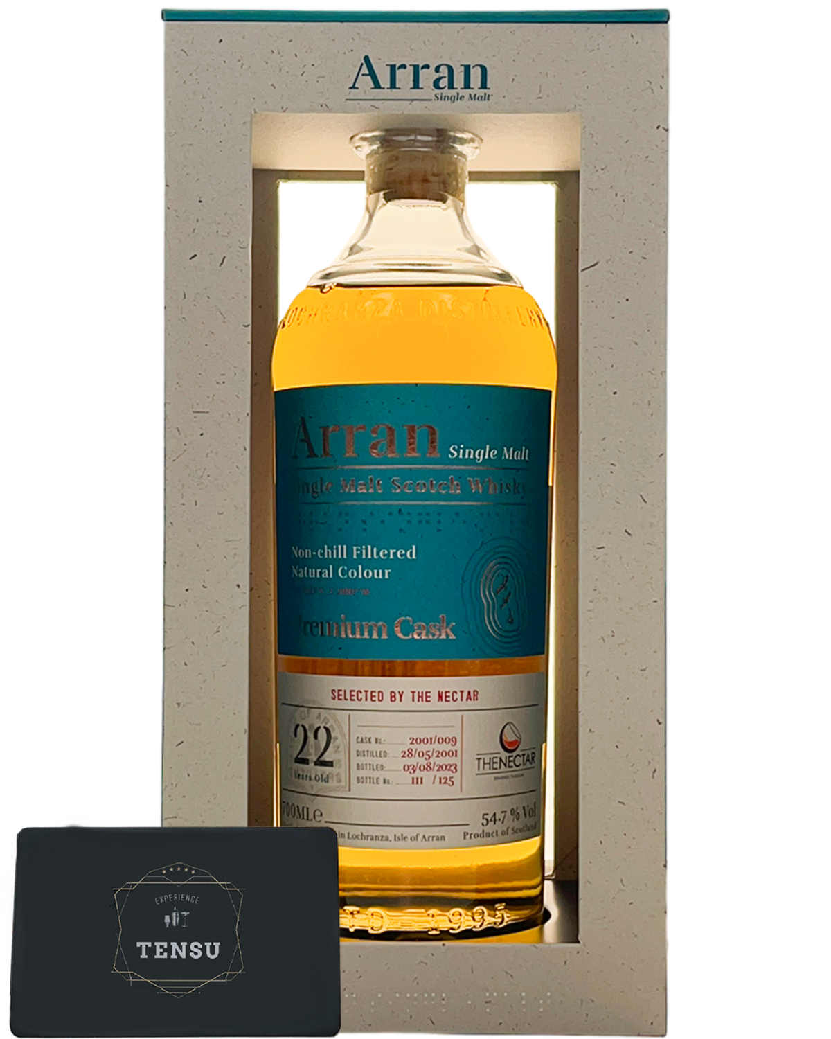 Arran 22 Years Old Premium Cask (2001-2023) Bourbon Barrel 54.7 SC &quot;For the Nectar&quot;