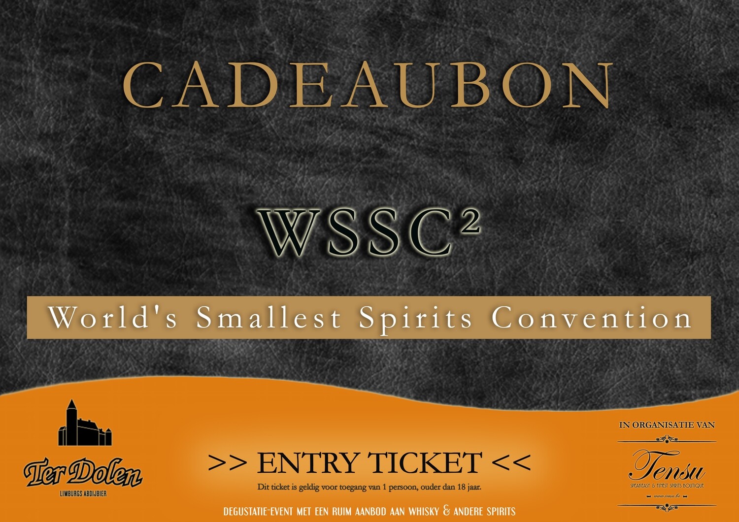 WSSC² Cadeaubon (Inkomticket + degustatieglas + 5 jetons)