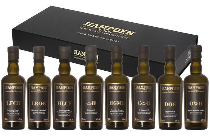 Hampden Estate 8 Marks Collection Box / Coffret (8x20cl) 60.0 "OB"