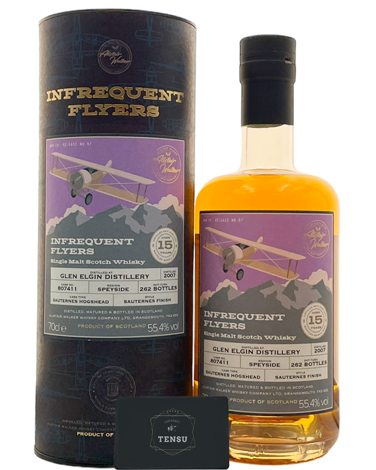 Glen Elgin 15Y (2007-2023) Sauternes Hogshead 55.4 N°97 &quot;Infrequent Flyers&quot; AWWC