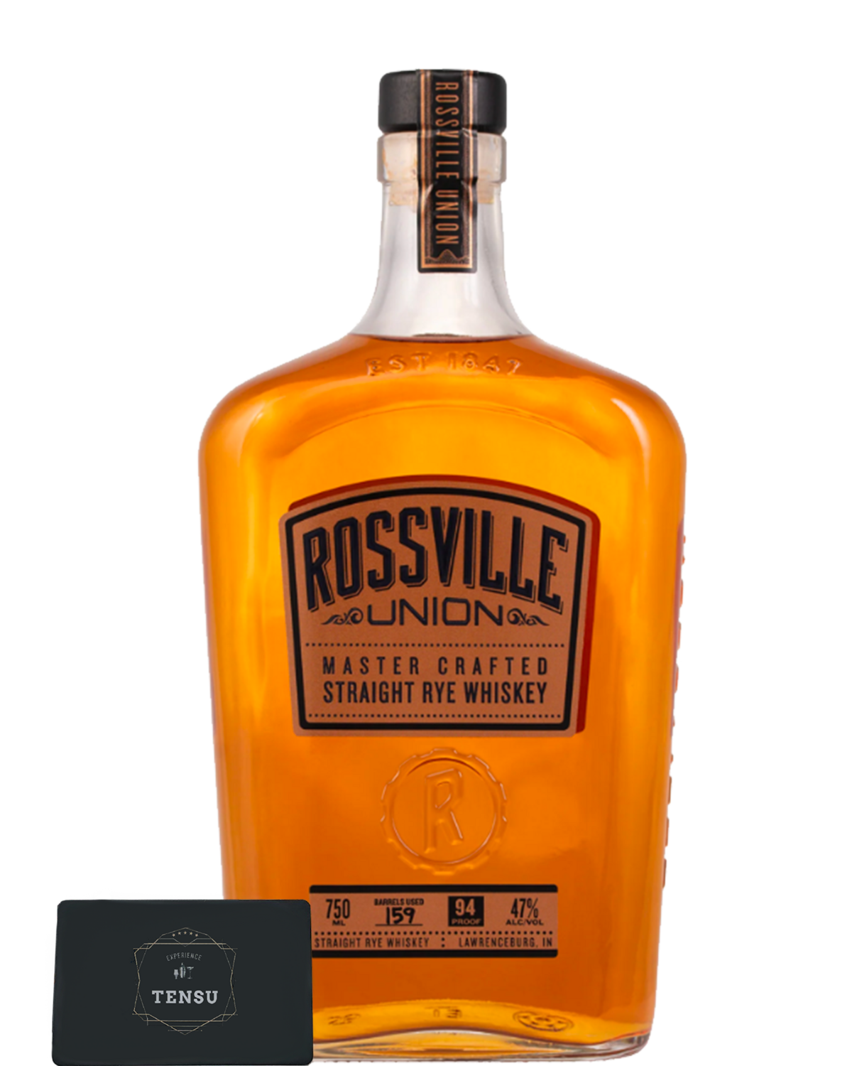 Rossville Union Master Crafted -Straight Rye Whiskey- 47.0 "OB"