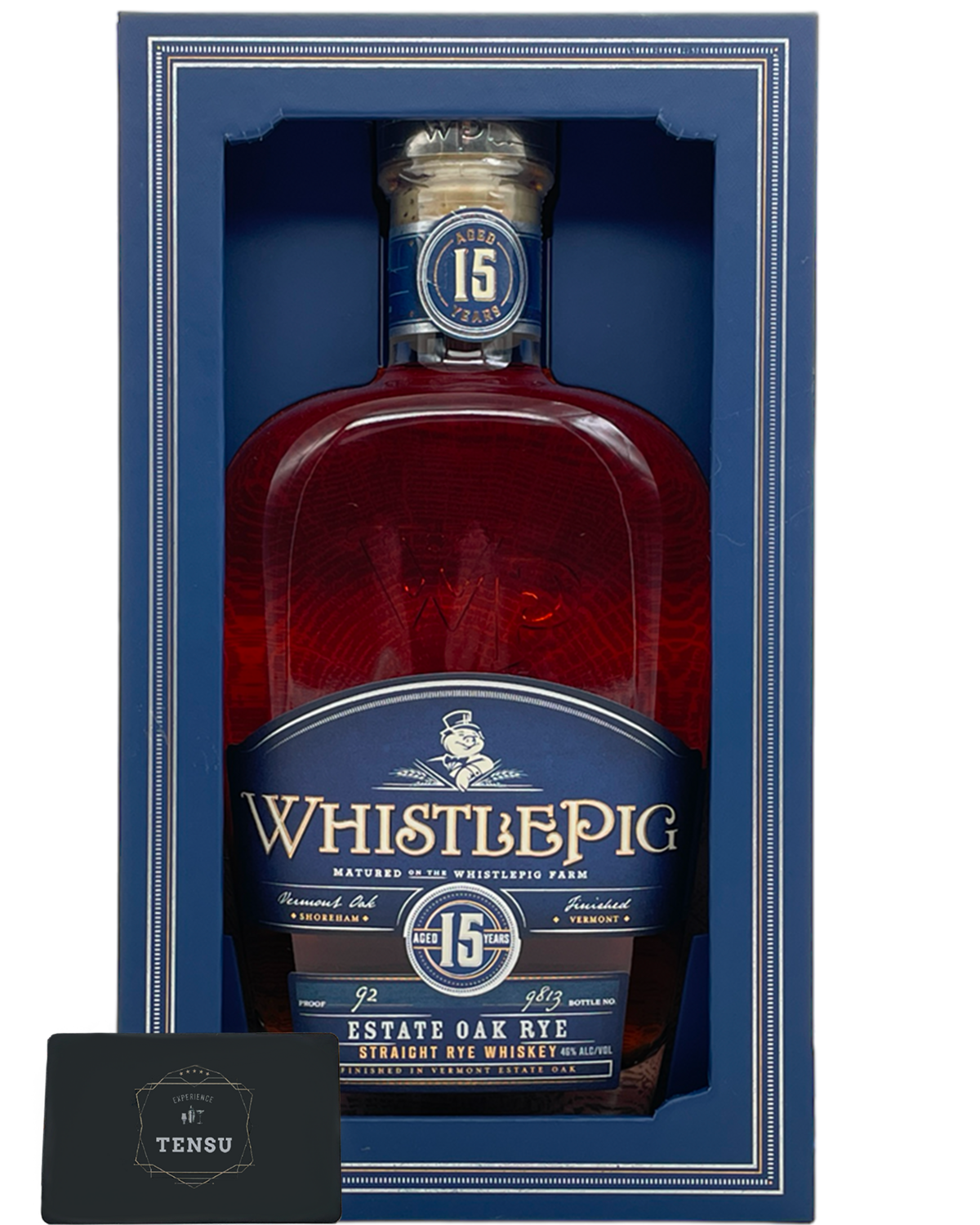 Whistlepig 15 Years Old Straight Rye Whiskey - Vermont Estate Oak Finish - 46.0 "OB"